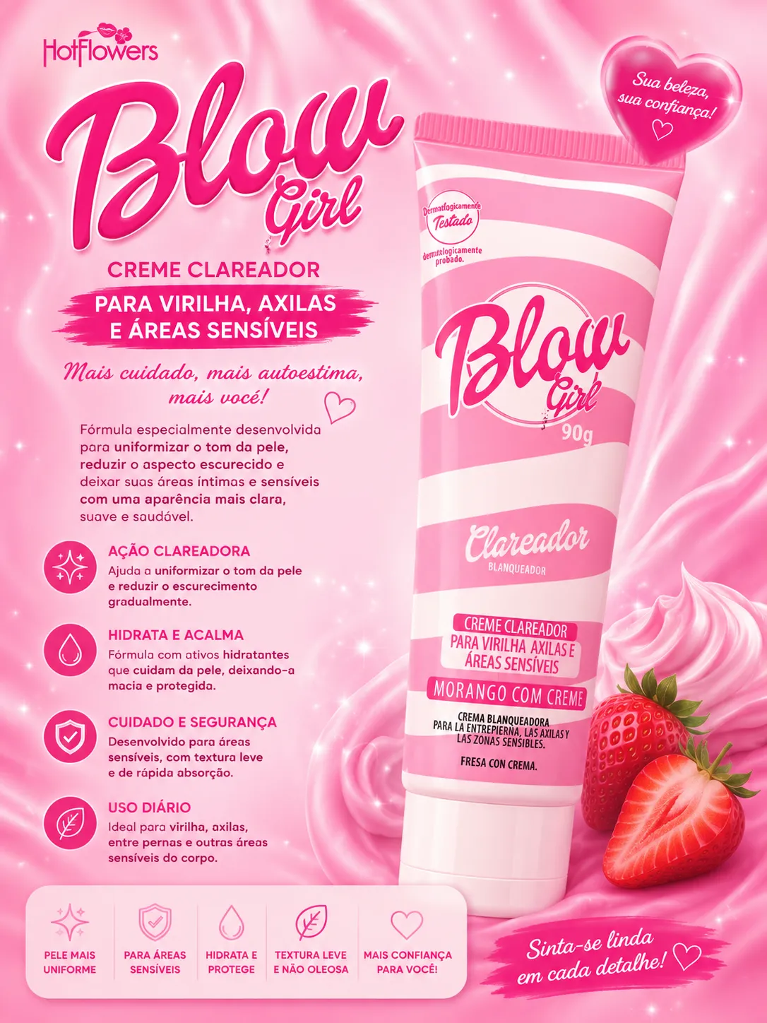 Creme clareador Blow girl
