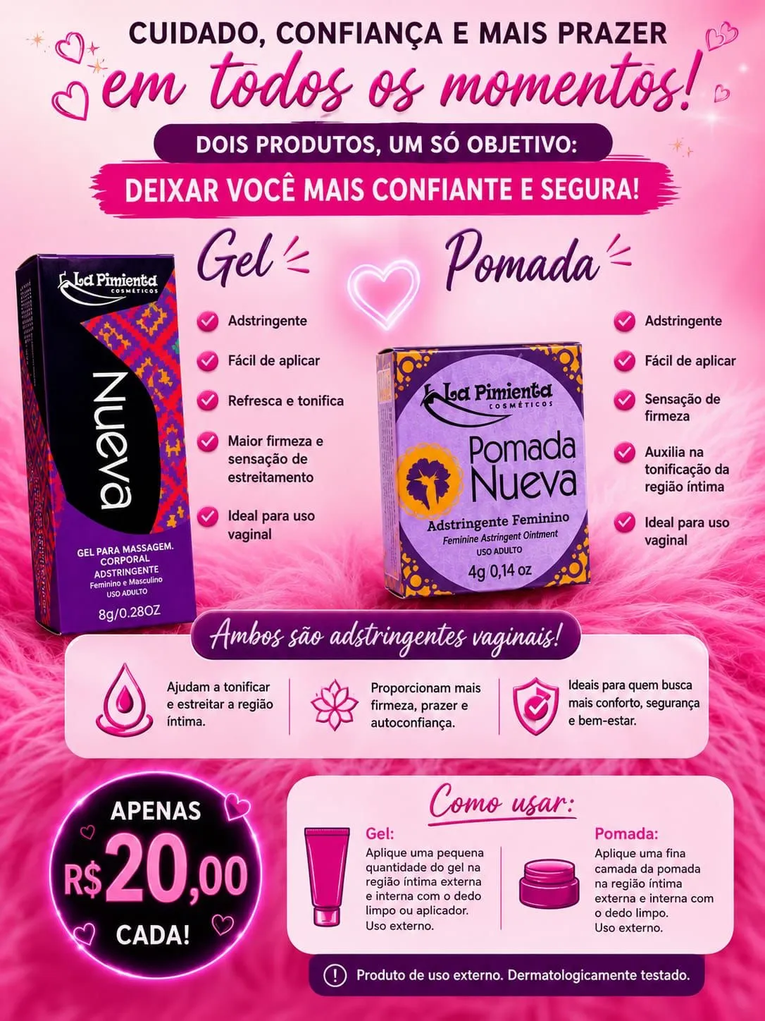 Nueva gel e pomada
