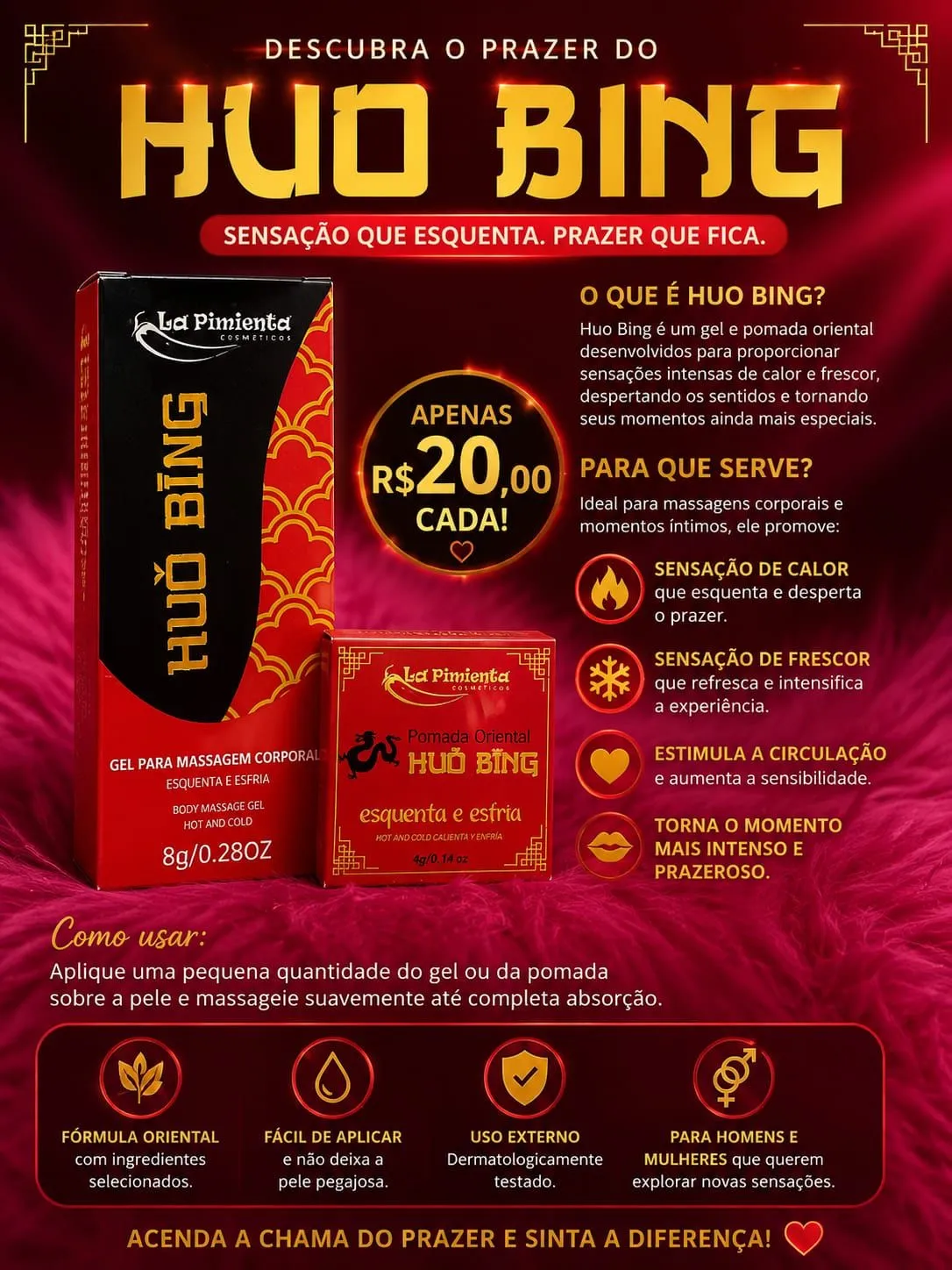 Huo bing gel e pomada