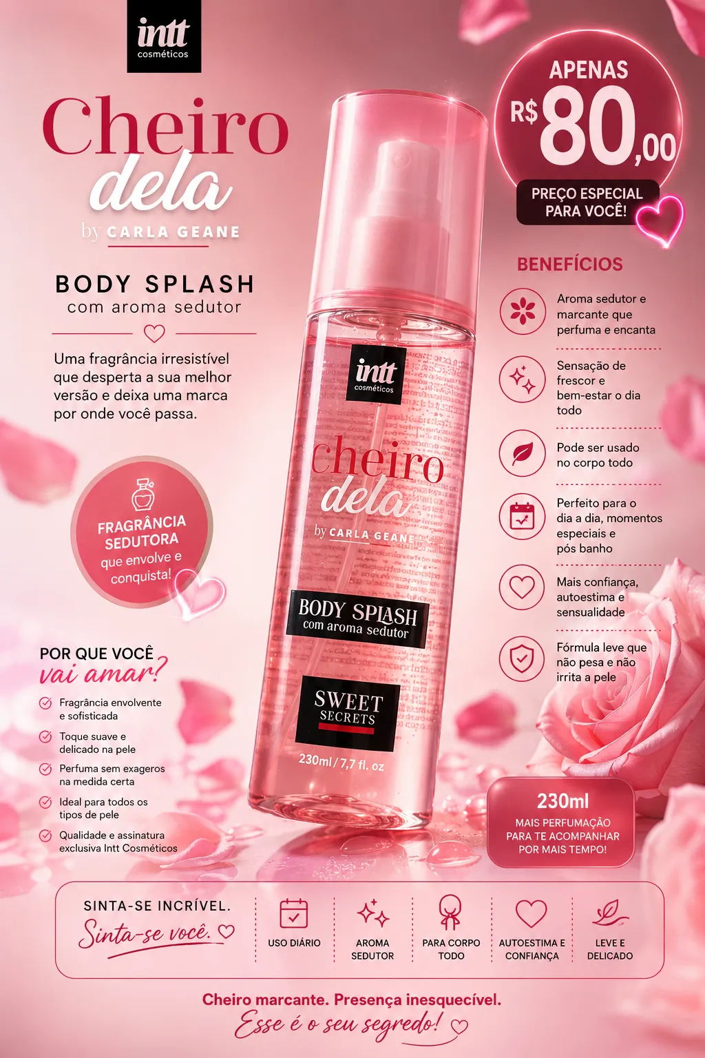 Body splash cheiro dela