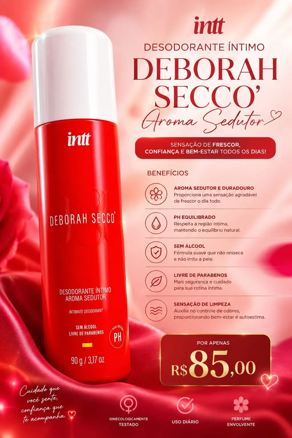 Desodorante íntimo Deborah Secco