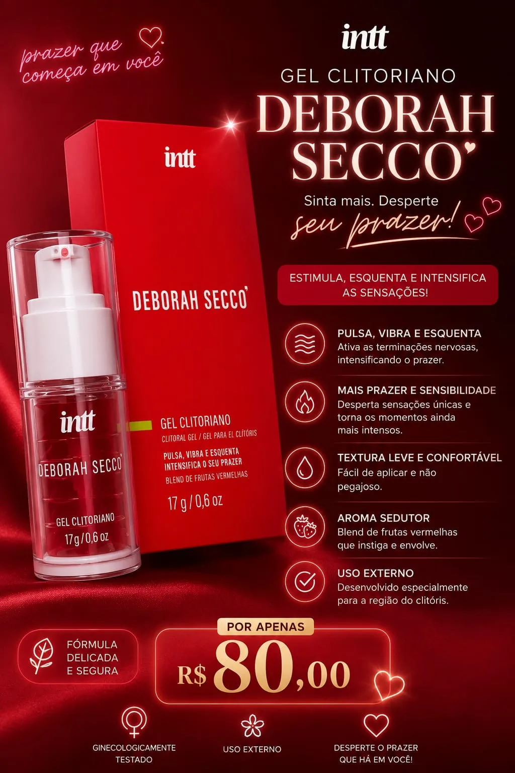 Gel clitoriano Deborah Secco
