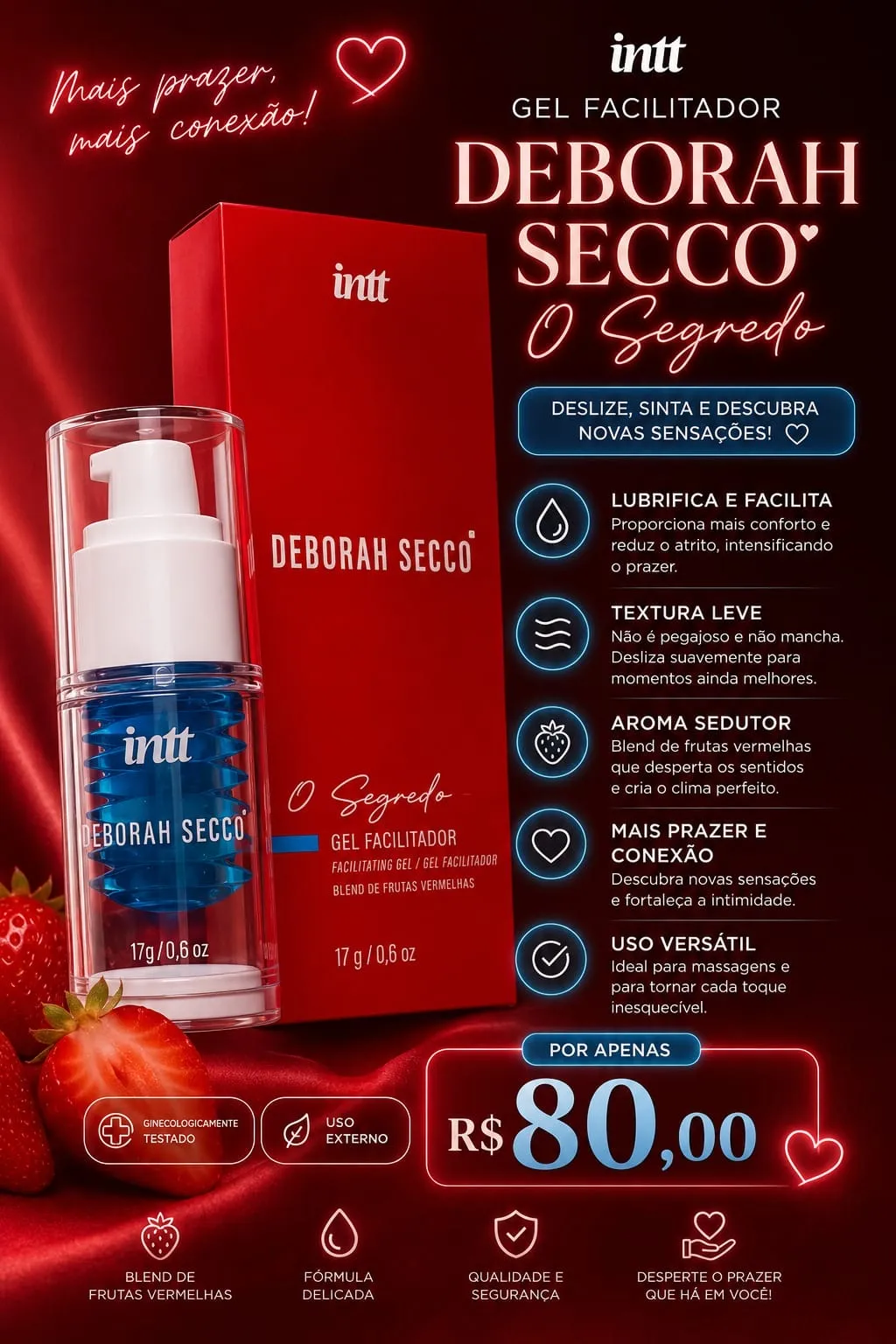 Gel facilitador Deborah Secco