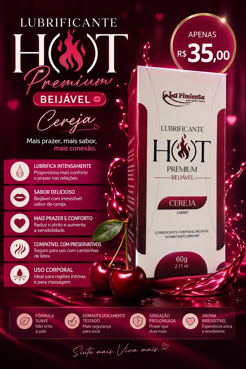 Hot premium cereja 🍒