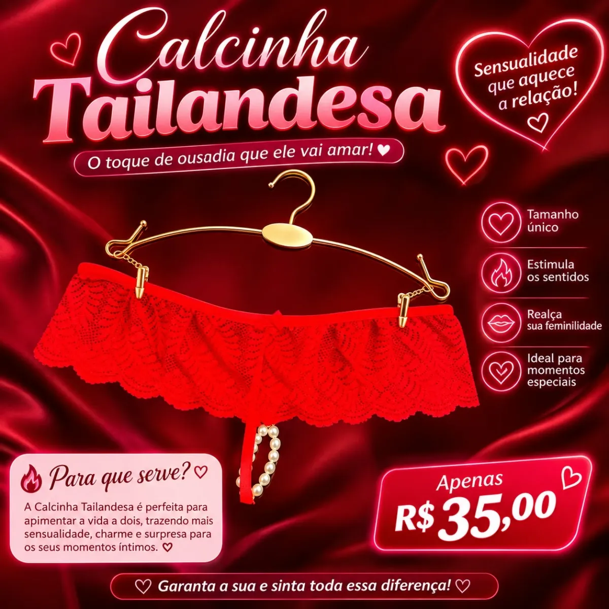 Calcinha tailandesa ❤️‍🔥