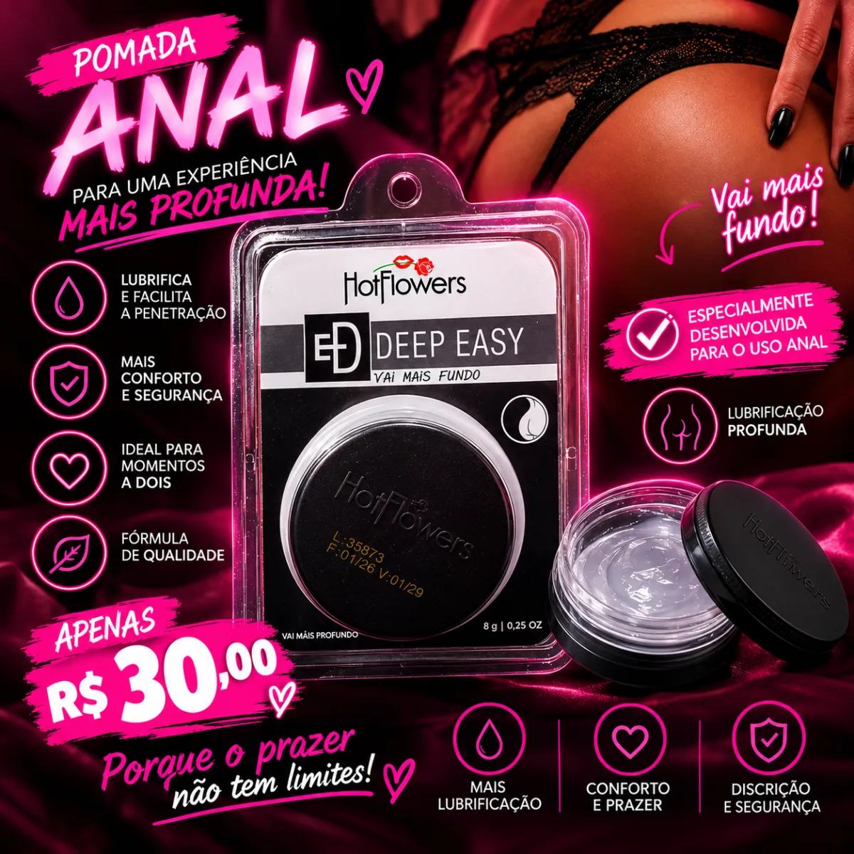 Pomada vai mais fundo 🖤