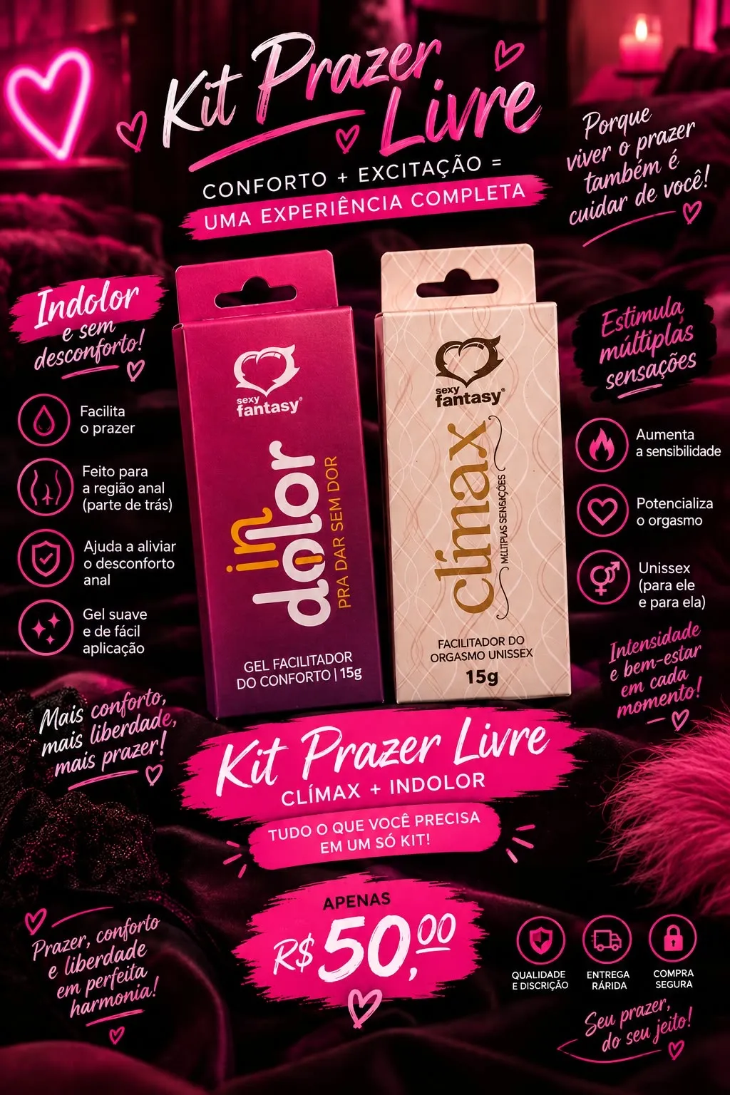 Kit prazer livre 🔥
