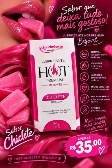 Hot premium sabor chiclete 🩷